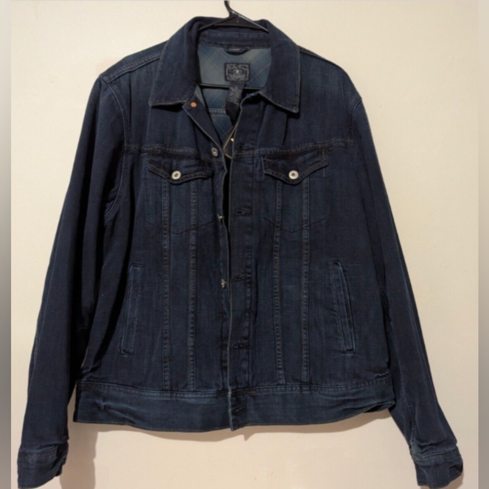 Lucky Brand Dungarees America Denim Jacket Flannel Lined New With Tags!